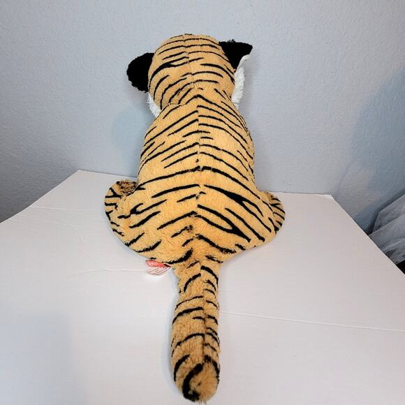 Gitzy Tiger Cub Plush Soft Stuffed Animal 14" Inches Orange Black White Jungle - Picture 5 of 12